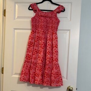 J. Crew Kids Red Floral Dress